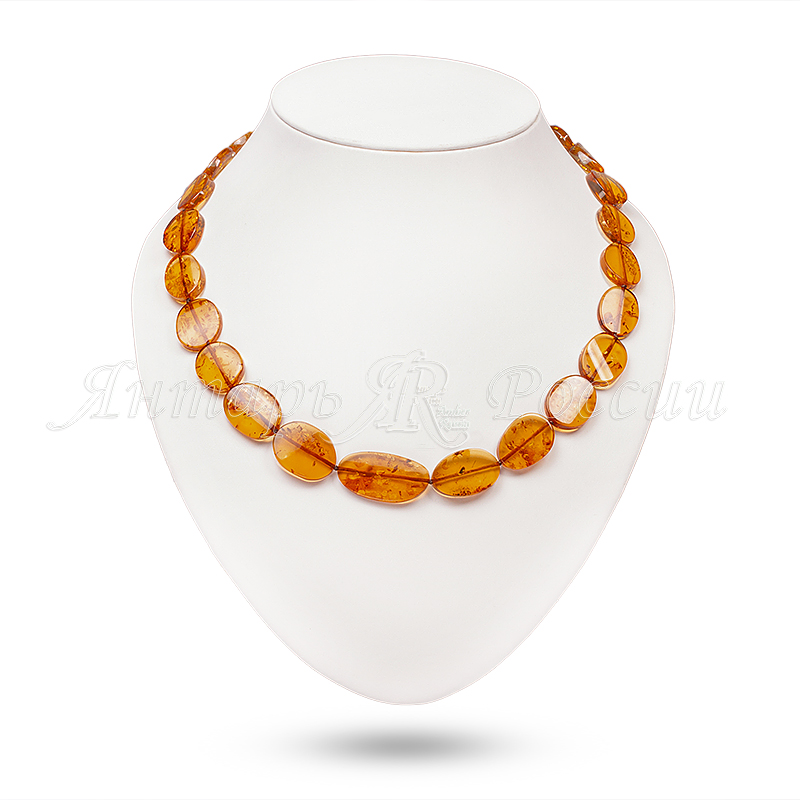 Бусы янтарь